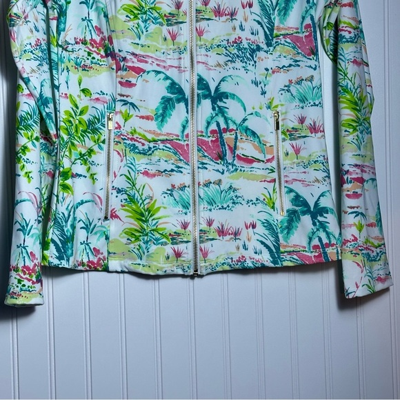 Sigrid Olsen Womens Tropical Golf Tennis Full Zip Jacket Size S NWT - Picture 3 of 10